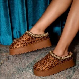 Wild Diva Leopard Print Platform Women's Shoes